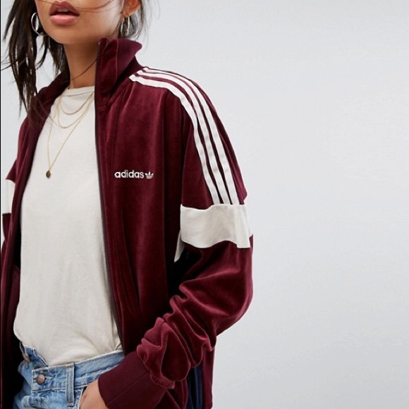 velour adidas jacket